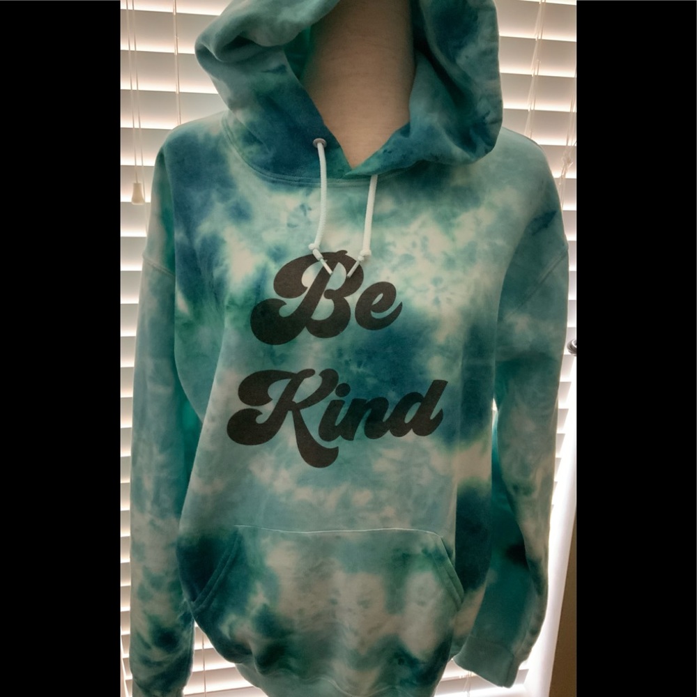BE KIND tie dye hoodie